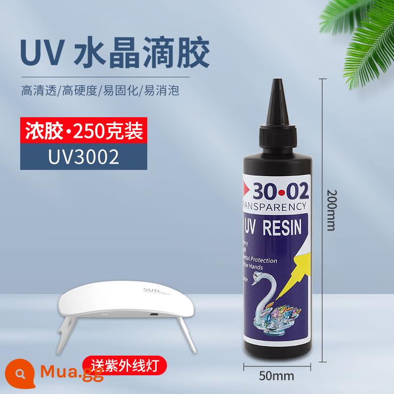 Keo UV Pha Lê Keo Tự Làm Chất Liệu Bộ Khuôn Handmade Dòng Chảy Túi Vải Lanh Trong Suốt Băng Trẻ Em Mạt Chược Goo UV - 250g 3002 có ánh sáng (nhập khẩu keo dày thân thiện với môi trường)