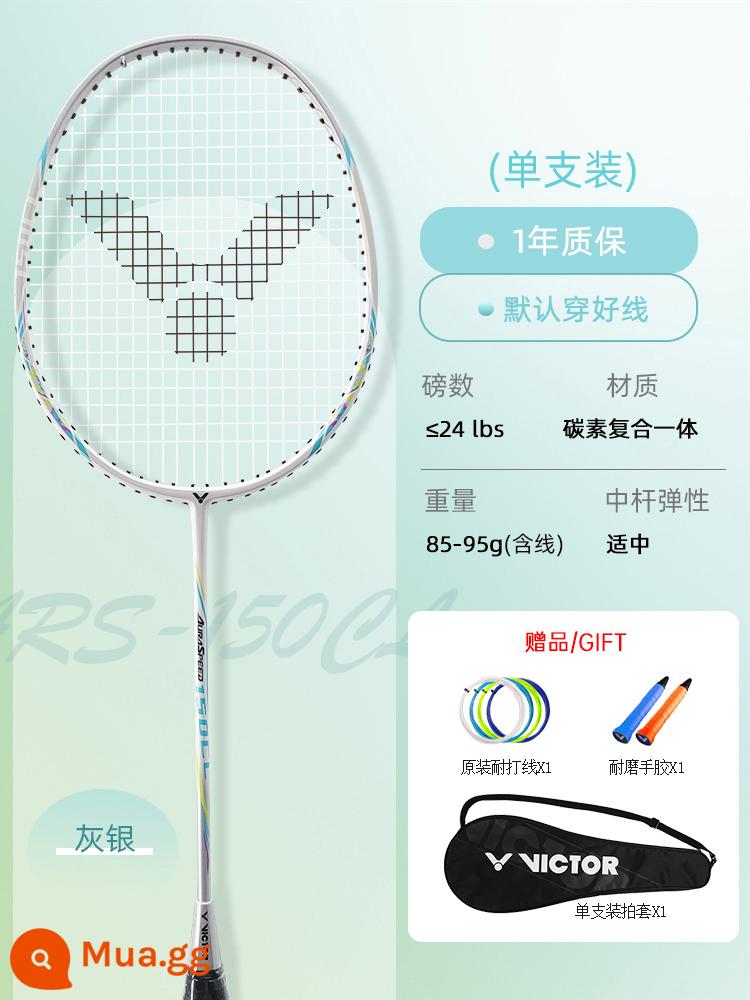 Vợt Cầu Lông Victor Victory Đánh Đơn Đánh Đôi Chính Hãng Challenger 9500 Victor Hammer Full Carbon Siêu Nhẹ Vợt - [1 miếng composite carbon đàn hồi cao] ARS-150CL S xám bạc