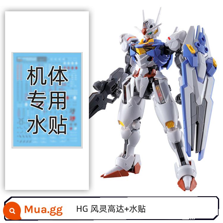 Mô Hình Bandai 63030 HG 1/144 Thần Gió Gundam Mercury Phù Thủy Nhân Vật Chính Máy Trên Không - Nhãn dán nước HG Wind Spirit