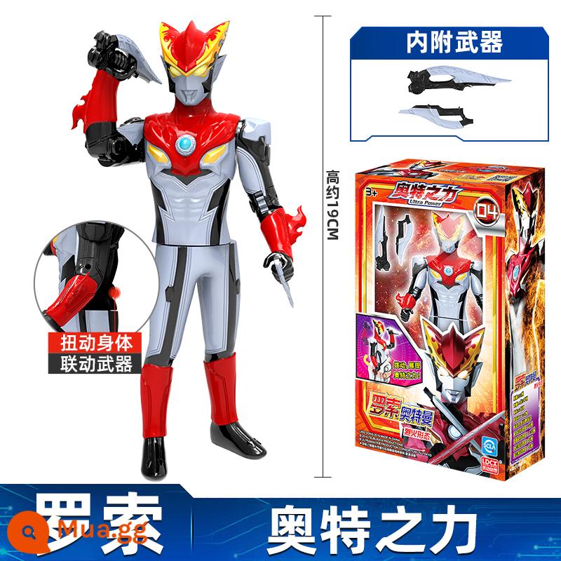 Lingdong Creative Chính hãng Taiga Altman Rob Jedd Beria Ott's Power Movable Children's Boy Đồ chơi - Siêu năng lực [Ultraman Rosso]