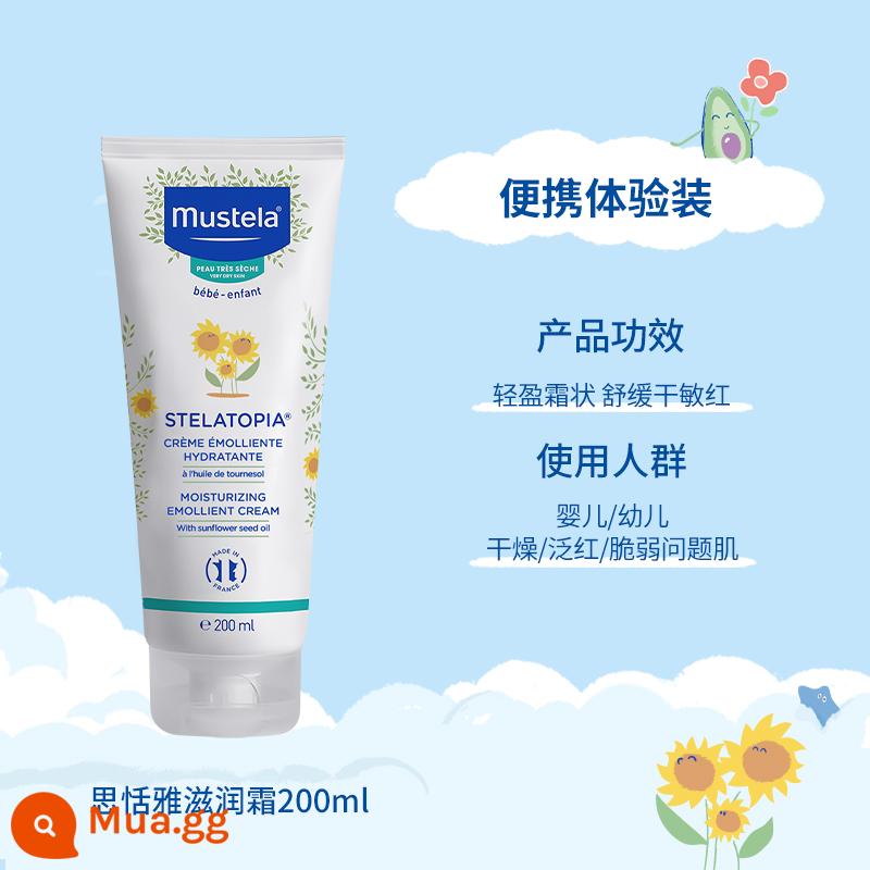 Mustela Mu Zhi Tian Lang Si Tian Ya Kem Dưỡng Ẩm 200Ml Trẻ Em Sữa Tắm Khô Chống Ngứa Dưỡng Ẩm chăm Sóc Da Cho Bé - Kem Sitianya 200ml-Dành Cho Da Mỏng Mòn