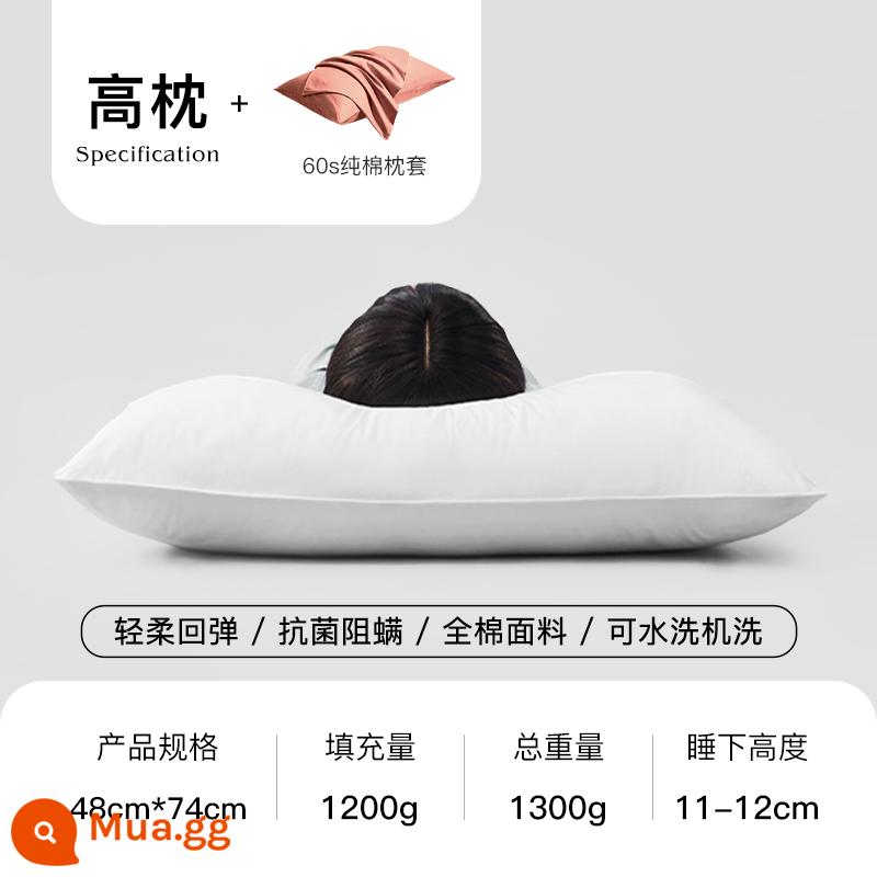 RAVERFIR BOMB PILLOW KEMORTORITE SINH VIÊN TUYỆT VỜI COTTOT COTTN COTTER CTER - Gối cao cấp Bounce [gói đơn/hoàn toàn bằng cotton kháng khuẩn] + vỏ gối dạng hộp mù [cuộc sống cần những điều bất ngờ nho nhỏ]