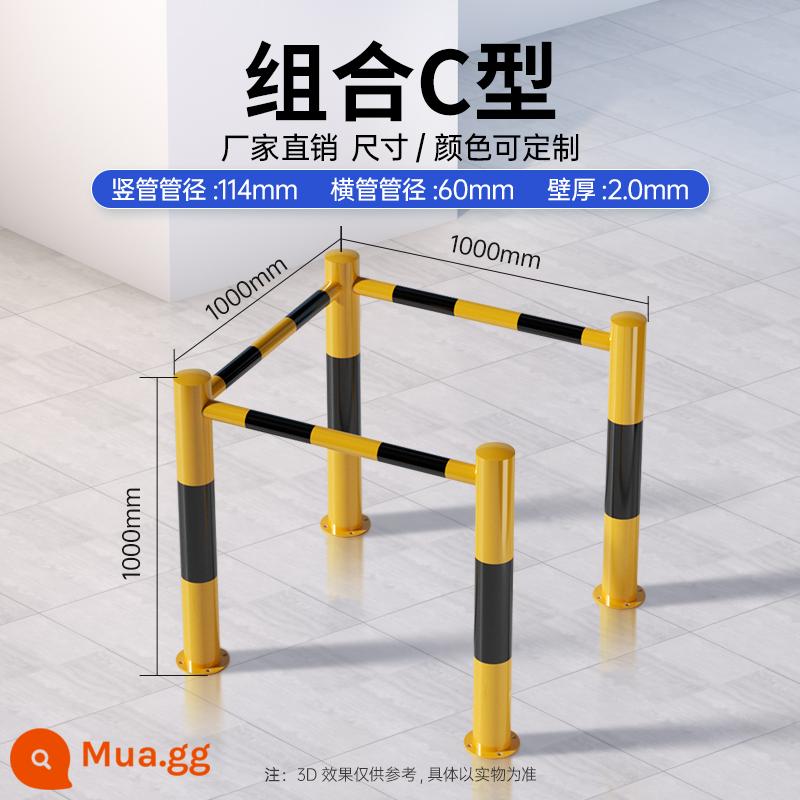 Khối xe bằng thép M -Shaped Fence Hàng rào U CALCISION RAILING SPOARN - Cặp đục lỗ kết hợp loại C 1m*1m