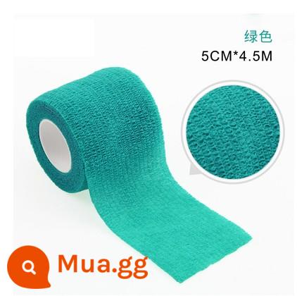 Thun thể thao cuộn băng tự dính cho thú cưng băng chân bóng rổ sẹo điều áp băng thun bảo vệ cổ tay miếng đệm đầu gối - màu xanh lá