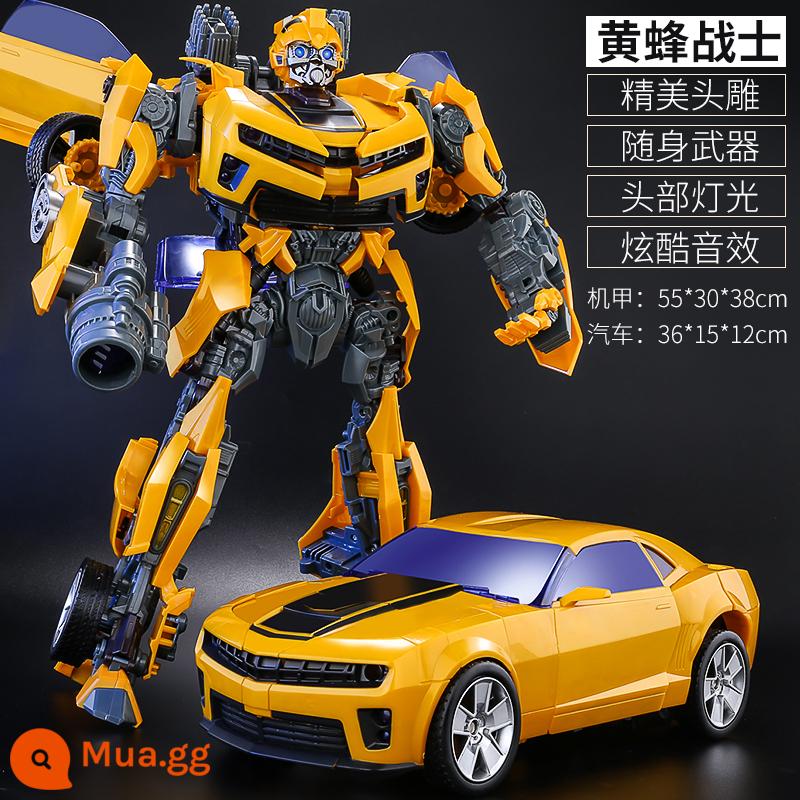 Đồ chơi biến dạng siêu lớn 5 Xe Bumblebee Mô hình robot trụ cột Optimus cậu bé và trẻ em hợp kim chính hãng 4 - Super Bumblebee [bản phim] hộp quà tinh tế