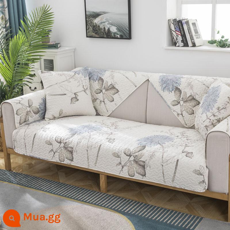 Giá Đặc Biệt Giải Phóng Mặt Bằng Vải Cotton Nguyên Chất Sofa Đệm Chống Trơn Trượt Bắc Âu Đơn Giản Bốn Mùa Đa Năng Đệm Sofa Cotton Khăn - trầm hương