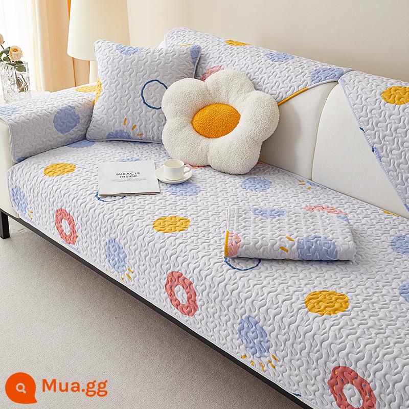 Giá Đặc Biệt Giải Phóng Mặt Bằng Vải Cotton Nguyên Chất Sofa Đệm Chống Trơn Trượt Bắc Âu Đơn Giản Bốn Mùa Đa Năng Đệm Sofa Cotton Khăn - Bánh vòng