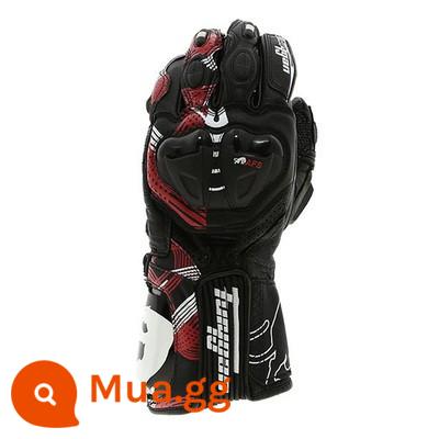 Bao tay Jaguar Furygan AFS10 sợi carbon da đầu máy bản dài bao tay đi phượt chống ngã - -19 mẫu màn hình cảm ứng đen và đỏ