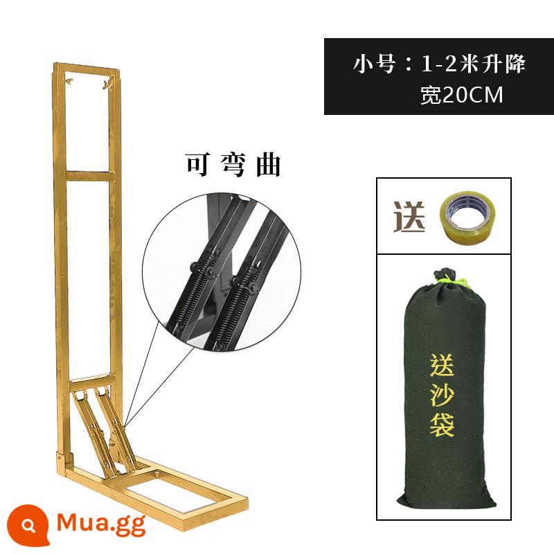 Kt board nền đám cưới khung đứng cảnh ngoài trời kính thiên văn nâng biển quảng cáo khung sinh nhật hỗ trợ trang trí đơn giản - Mô hình gấp nhỏ vàng Nâng 1m-2m