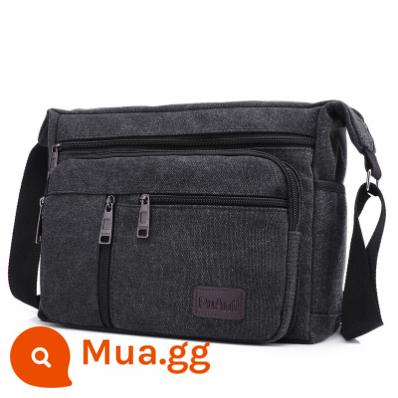 Ba lô Satchel Túi Messenger Thiết Kế Ngoài Trời Đeo Chéo Túi Đeo Ngực Túi Nam Công Suất Lớn Túi Thể Thao Nam - Lớn màu đen