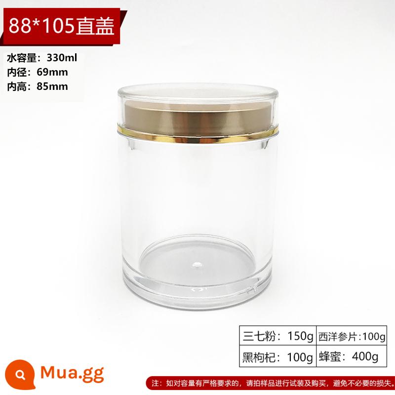 Bao bì hoa sanqi hoa sâm phương tây chai tinh thể trong suốt chai thuốc truyền thống Trung Quốc. - 88*105 dung tích nắp trực tiếp 330ml