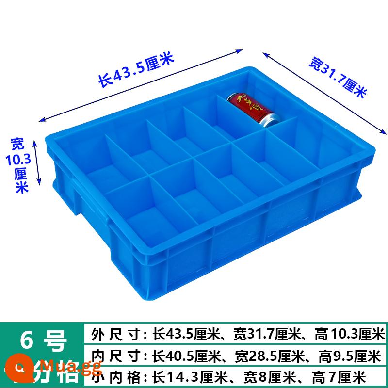 Ngăn lưu trữ bằng nhựa phân loại phụ kiện vít hộp nhiều lưới các bộ phận dày hộp thành phần công cụ doanh thu hộp phần cứng - Màu xanh hải quân