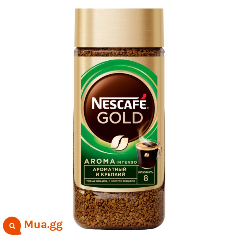 Cà phê Nestlé Gold Huy chương nhập khẩu từ Nga, cà phê đen nguyên chất hòa tan cao cấp, rang và đông khô, không thêm đường và ít béo - Chai 85g hương vị đậm đà