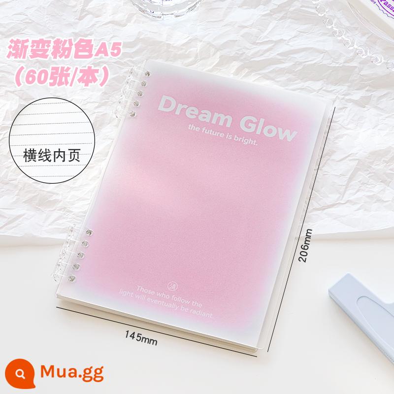 b5 sổ tay rời thân thiện với tay có thể tháo rời giá trị cao đơn giản gradient học sinh a5 notepad da mềm - ❤ Mới ❤ Bột Tạo Bọt A5 (60 ảnh/cuốn)