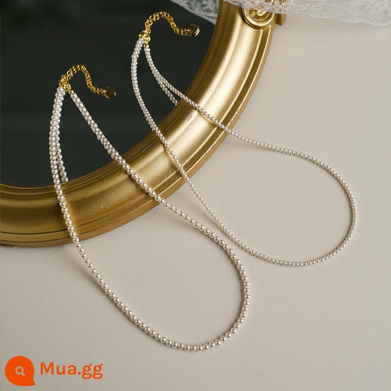 Kích thước 2mm Shijia Zhengyuan hoàn mỹ chói vòng cổ ngọc trai nữ chuỗi xương đòn vàng 14k quà tặng cho bạn gái - Kích thước tùy chỉnh liên hệ với dịch vụ khách hàng