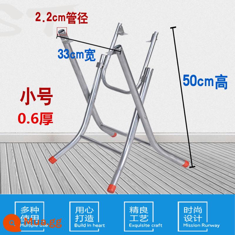 Miễn phí vận chuyển bàn ăn chân máy gấp đơn giản khung chân bảng bánh răng lớn khung bảng sắt bàn chân kệ thép không gỉ khung bàn tròn - Chiều cao mở rộng nhỏ 50 độ dày ống 0,6 đường kính ống 2,2 bạc mạ kẽm