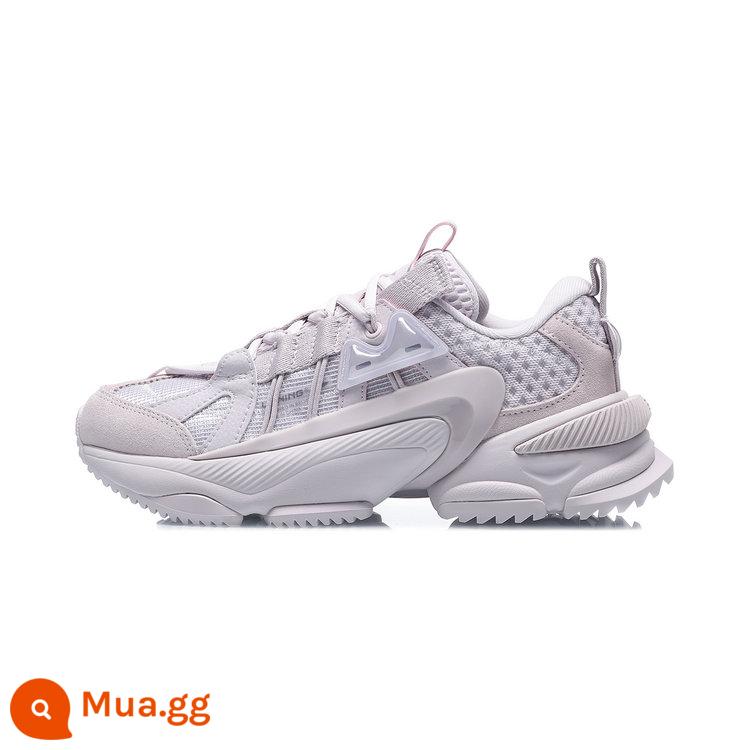 Li Ning Xingyun M1 Đàn ông và Phụ nữ Mây, Hạnh phúc, Wear -Resistant Fashion Sport - Mẫu nữ AGCQ244-2 xám nhạt tím