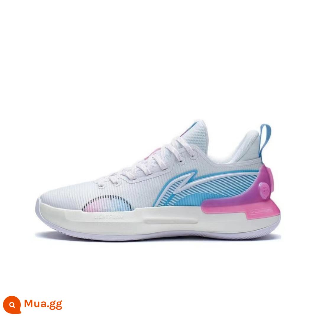 Li Ning Yushuai Retro Giày Bóng Rổ Nam Thu Đông 2022 Mới Chống Sốc Thoáng Khí Thiết Thực Giày Thể Thao ABPS031 - Bột màu trắng xanh ABPS031-2