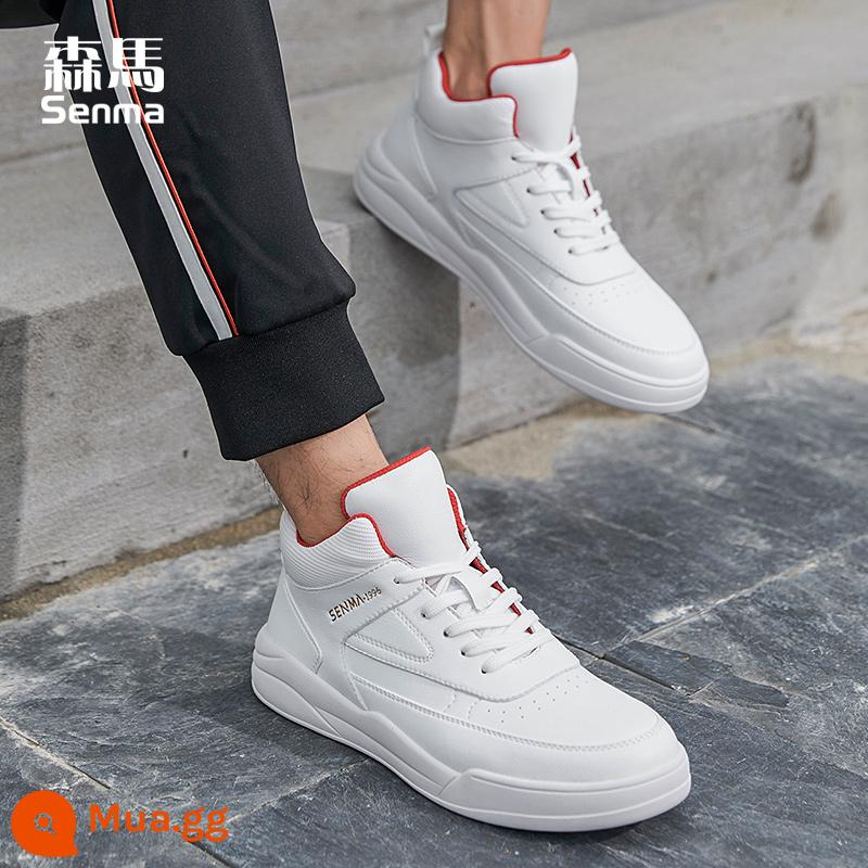 Semir High-Top Giày Nam Hợp Thời Trang Giày Mùa Đông Mới Plus Nhung Ấm Áp Giày Thể Thao Mùa Đông Giày Trắng - đám mây trắng