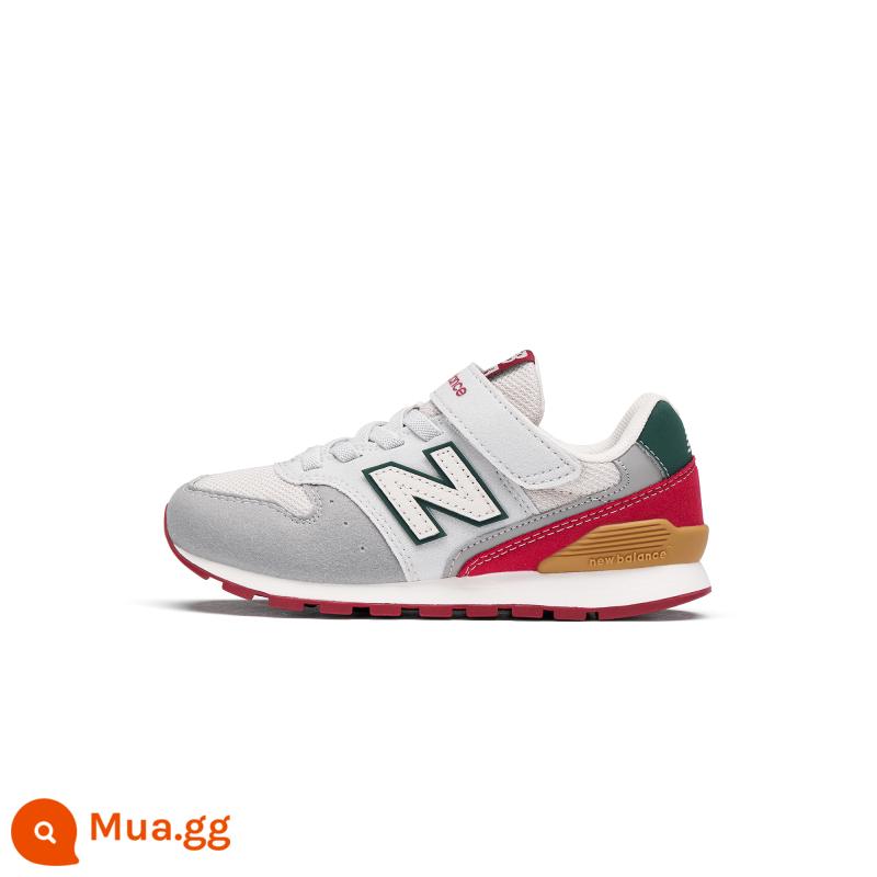 Giày New Balance NB Chính Hãng Trẻ Em 4~14 Tuổi Bé Trai Bé Gái Mùa Thu Lưới Thể Thao Nhẹ 996 - Xám/đỏ YV996JQ3