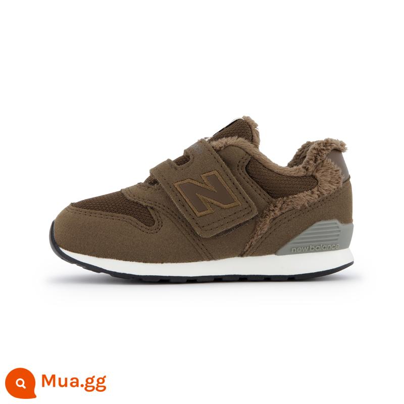 Giày trẻ em New Balance nb chính thức cho bé trai và bé gái từ 0~4 tuổi vào mùa thu đông giày nhung mới cho bé 996 - IZ996FB3 màu nâu