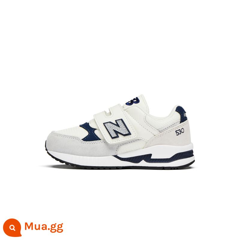 Giày thể thao thông thường New Balance nb chính thức dành cho trẻ em 4 ~ 7 tuổi giày thể thao thông thường dành cho bé trai và bé gái màu mới phù hợp với mẫu mới 530 - KV530SRP trắng/xám nhạt