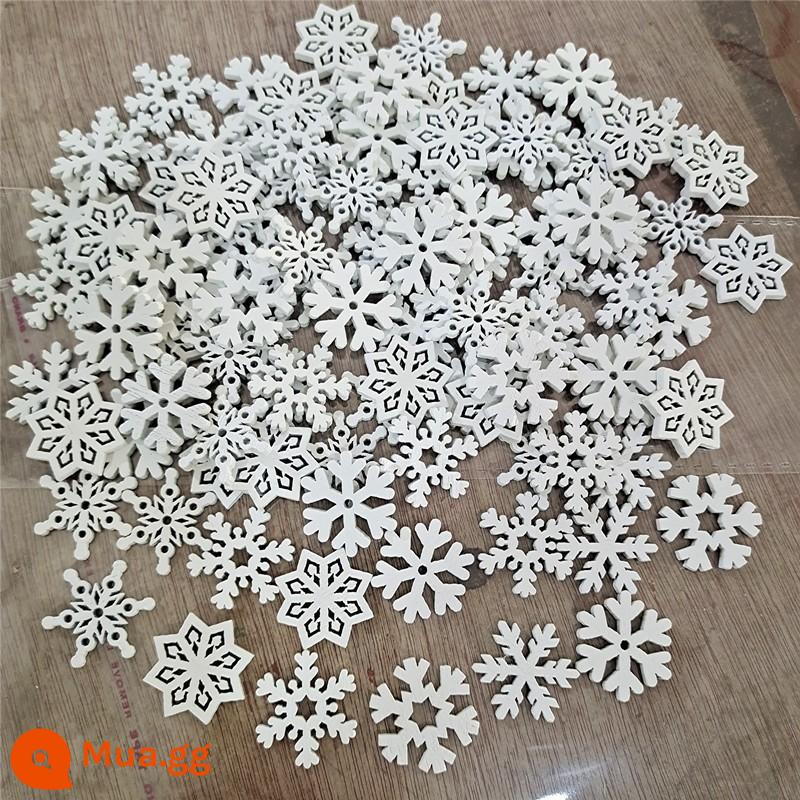 Lemeng dây buộc thuốc nhuộm handmade tự làm dụng cụ chất liệu gói áo thun trẻ em lạnh nhuộm quần áo nhuộm sắc tố 8 màu - Dăm gỗ hình bông tuyết [trộn 50 miếng]