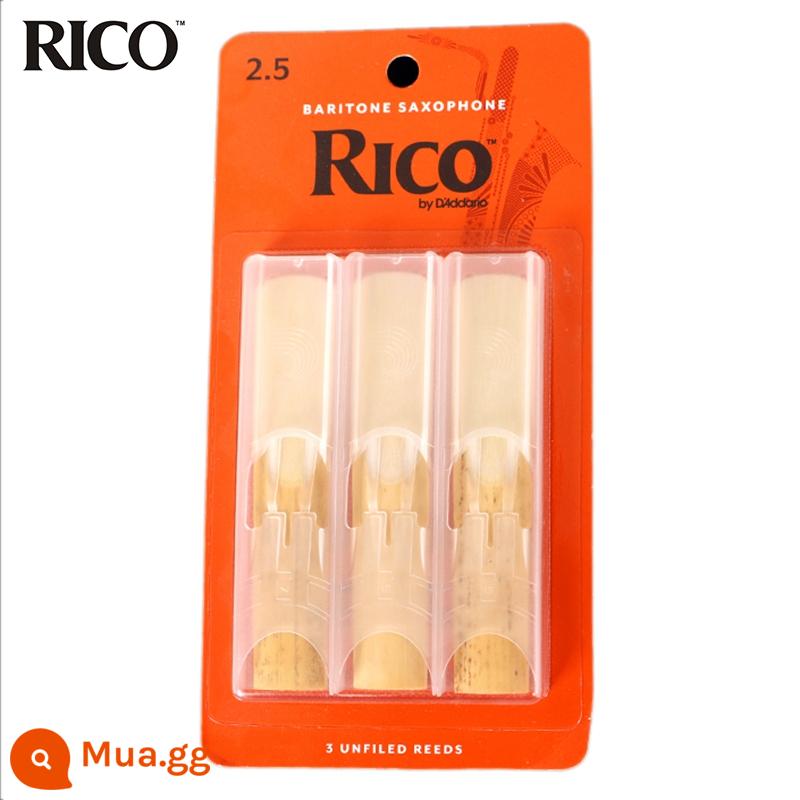 RICO Whistle Hộp Vàng Hộp Cam Barry East Bass Saxophone E-drop 3 cái 10 cái đơn mảnh - Số 2,5 một tấm [ba miếng]