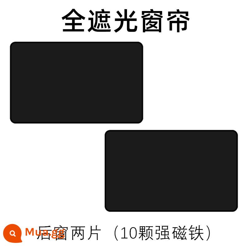 Tấm che nắng ô tô hấp thụ từ tính Tấm che nắng và tấm cách nhiệt phía sau dành cho trẻ em cho rèm vải bên trong ô tô rào chắn riêng tư bên cửa sổ - 1 cặp ở phía sau - rèm cản sáng toàn bộ bằng băng đen dày [10 nam châm mạnh] phổ biến cho tất cả các mẫu