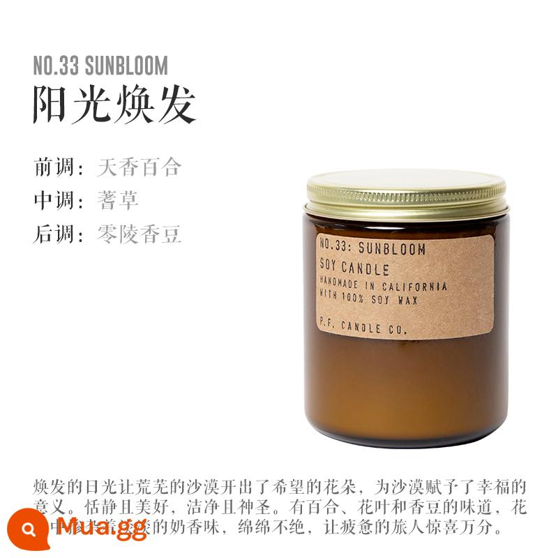 nến thơm pfcandle pf trong nhà hương thơm lâu dài P.F.CANDLE CO bluebox quà tặng sinh nhật - Ánh Nắng Mặt Trời-204g