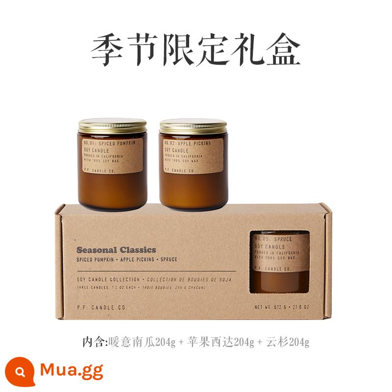 nến thơm pfcandle pf trong nhà hương thơm lâu dài P.F.CANDLE CO bluebox quà tặng sinh nhật - Hộp quà tặng giới hạn theo mùa