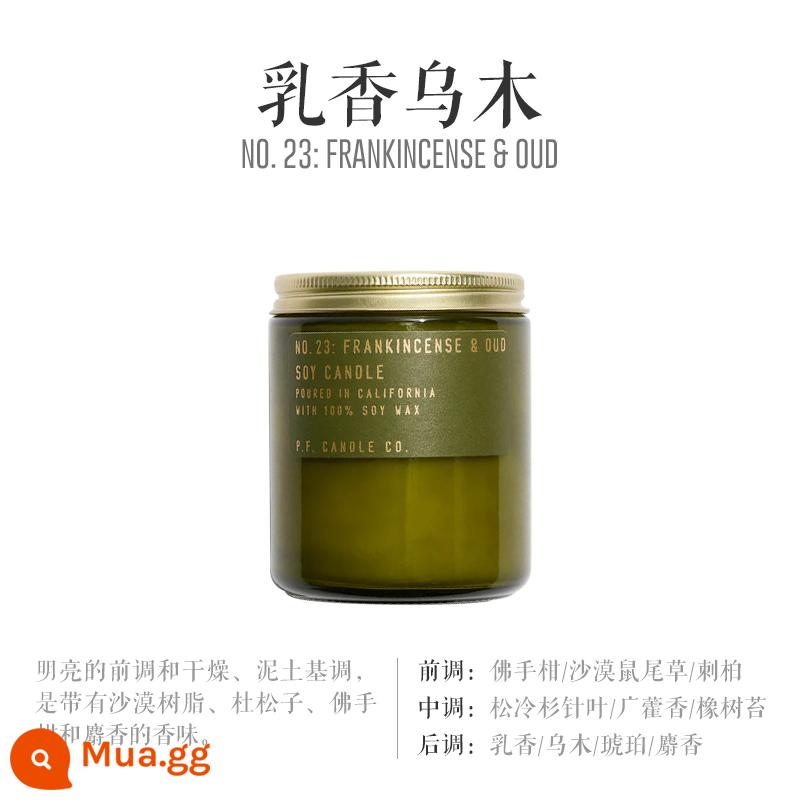 nến thơm pfcandle pf trong nhà hương thơm lâu dài P.F.CANDLE CO bluebox quà tặng sinh nhật - Trầm hương 204g