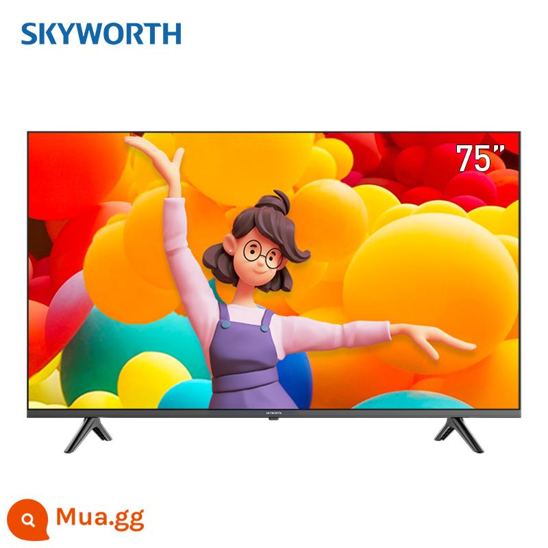 Skyworth 3T 75 inch smart 4K độ nét cao bảo vệ mắt TV LCD gia đình chính thức cửa hàng flagship chính hãng 85 - đen