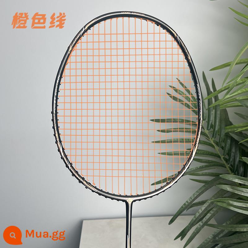 Vợt cầu lông Xunfeng K520 phiên bản nâng cấp pro 4U sợi carbon siêu nhẹ Kumpoo Xunfeng vợt đơn và đôi chính hãng - Mẫu cơ bản chụp đen K520 [Đường màu cam]