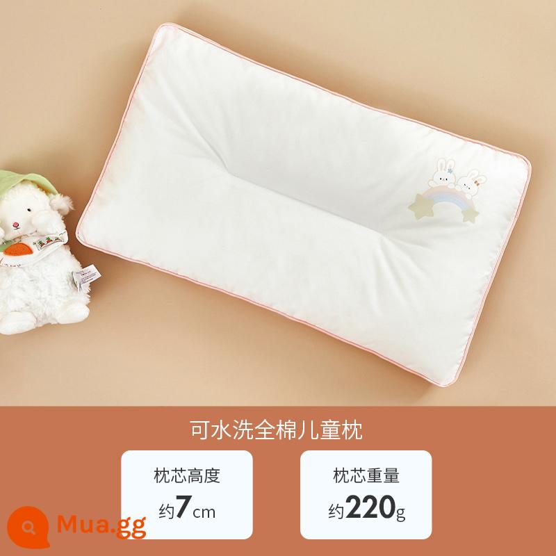 Gối Do love trẻ em cotton loại A thêu có thể giặt lõi gối cho bé mẫu giáo trên 3 tuổi - Gối trẻ em bằng vải cotton có thể giặt được của Dream Bunny