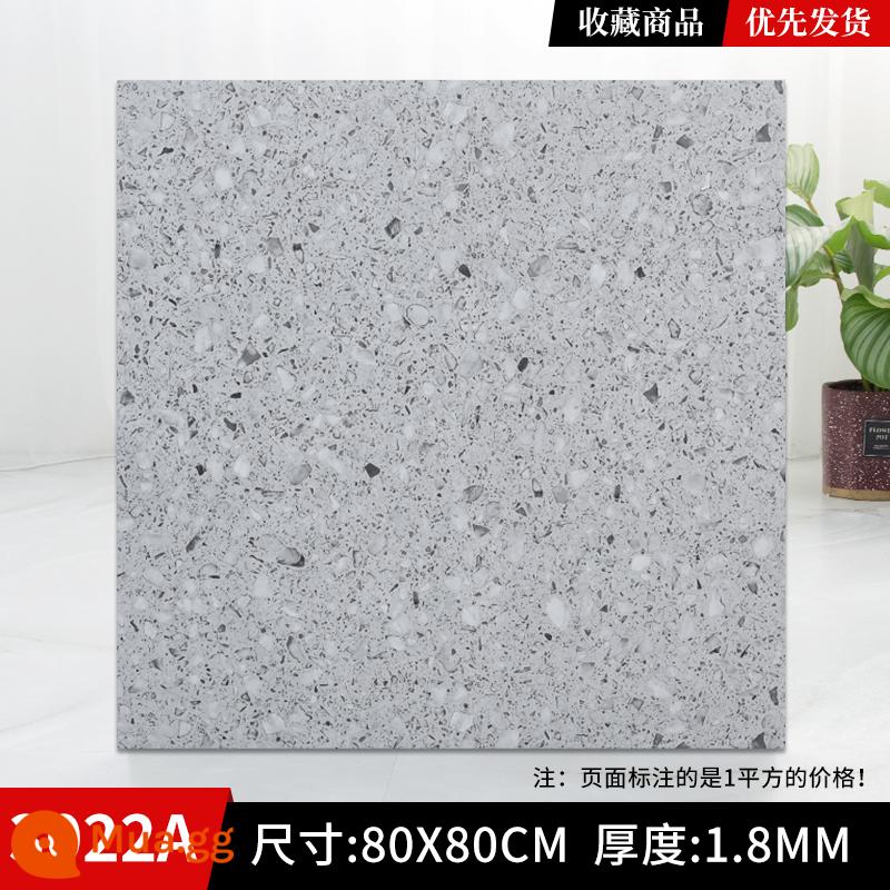 80X80 Tầng Dán Tự Dính Phòng Ngủ Phòng Khách Giả Đá Cẩm Thạch Dày Chịu Mài Mòn nhựa PVC Chống Thấm Sàn Nhựa Da - 3022A 80X80CM dày hơn 2 mm (1 cái = 1 mét vuông)