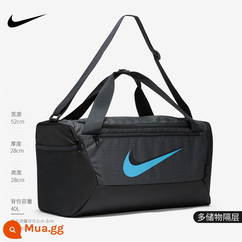 NIKE Túi đeo vai Nike Túi tập luyện dành cho nam và nữ Túi đeo vai sức chứa lớn Túi đeo vai tập thể dục Túi Messenger BA5957-010 - Đen xanh [tay, một vai, đeo chéo] CU9653-070