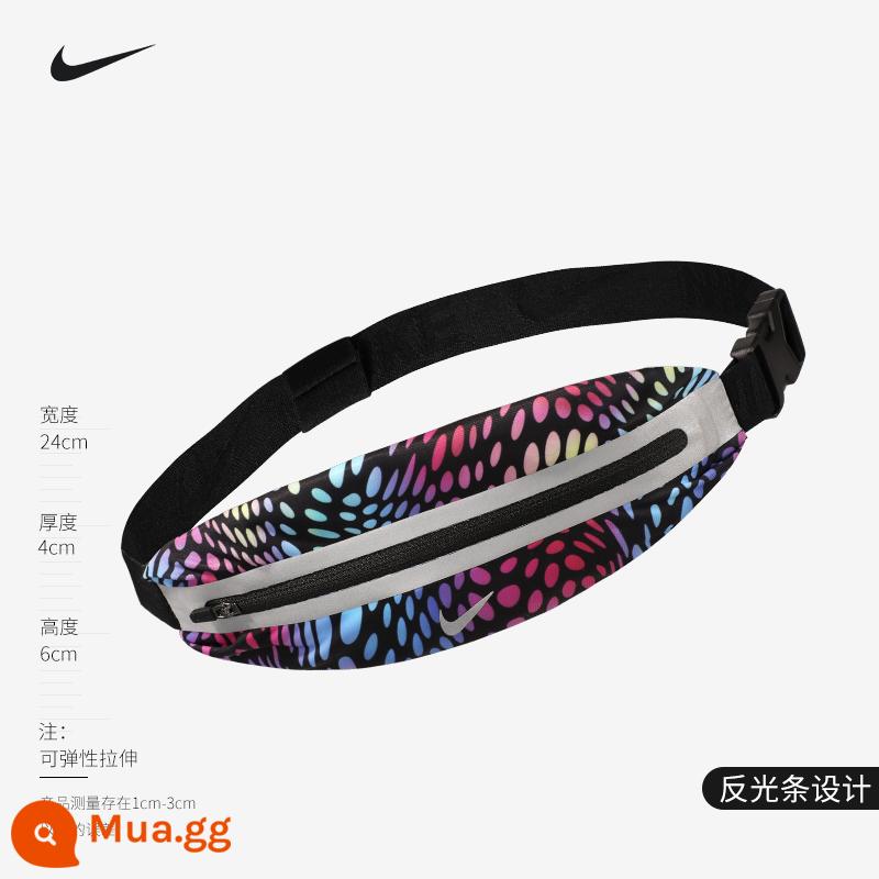 Nike Nike Sports Running Pocket Trọng lượng nhẹ Phụ kiện nam và nữ Key Change Túi nhỏ Túi điện thoại di động DR5199 - Màu đen neon DR5200-930