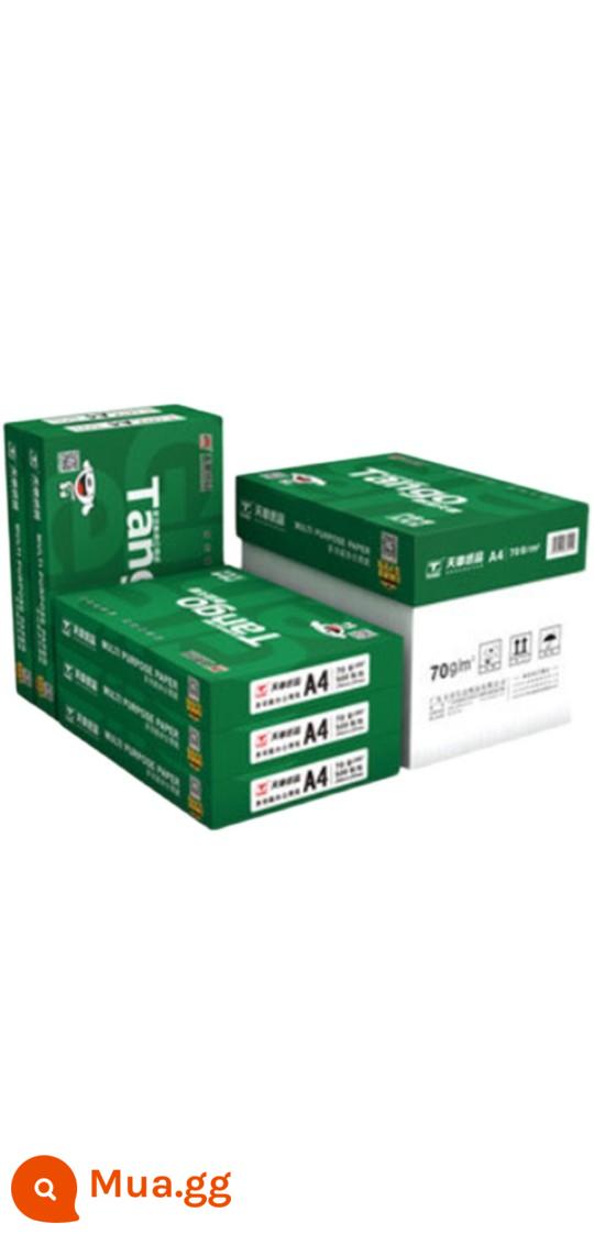 Bầu trời xanh mới chương A4 giấy in a5 giấy photocopy 70g giấy trắng 80g giấy photocopy giấy bột gỗ 5 gói full box - New Green Sky Chapter A4 80g 10 gói 5000 tờ