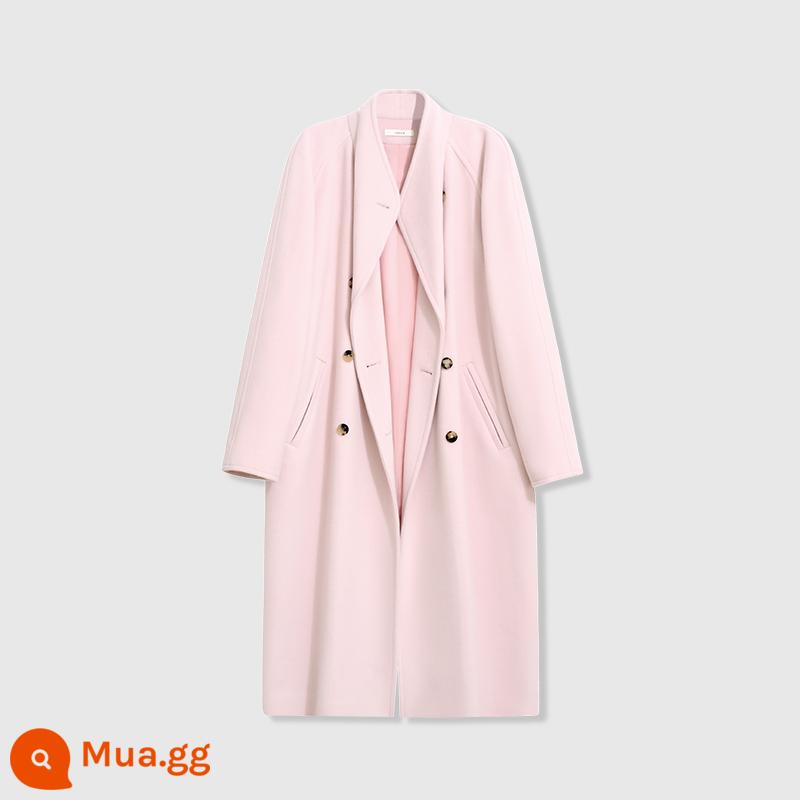 UNICA/Town Store B đánh bại VtgMaxm*ra Cổ Số 001 Sưu Tập Áo Khoác Len Cashmere Áo Khoác Nữ Thu Đông - [Bột anh đào nhẹ]