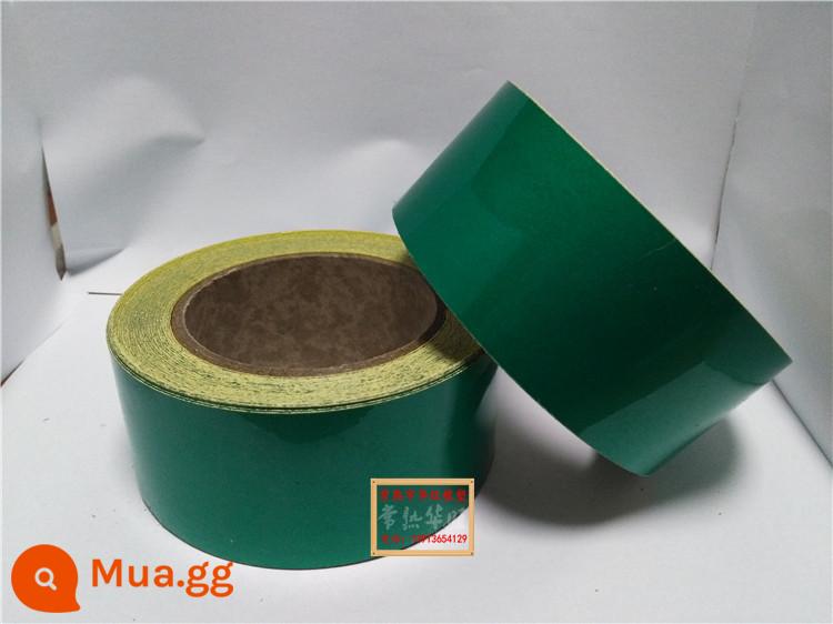 Băng phản quang 5cm màu đen và vàng giao thông đường bộ băng phản quang cảnh báo dải phản quang nhãn dán phim phản quang băng cảnh báo - 5CM toàn màu xanh lá cây