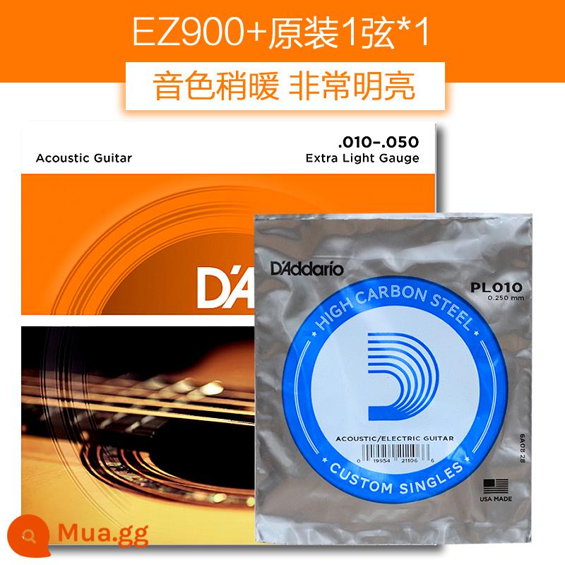 Dây đàn guitar Daddario EJ16 bộ dây đàn ballad bằng gỗ EZ910 dây đàn guitar phổ EXP16 trọn bộ - EZ900+ 1 dây nguyên bản