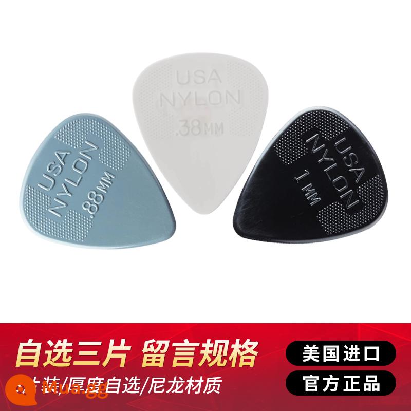 Gắp đàn Dunlop nhiều mảnh chính hãng Đàn guitar điện Dunlop gắp đàn lò xo chống trượt cao cấp nylon gắp ngón tay cái - Ba phần bạn chọn (thông số tin nhắn được gửi ngẫu nhiên theo mặc định)