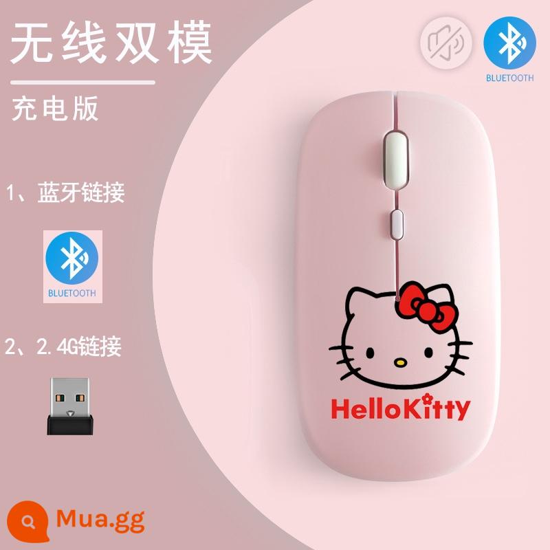 Sơn không dây Bluetooth hai chế độ tắt tiếng phiên bản trò chơi quang điện nhỏ gọn di động điện thoại di động máy tính bảng máy tính xách tay usb - Chế độ kép-Xin chào