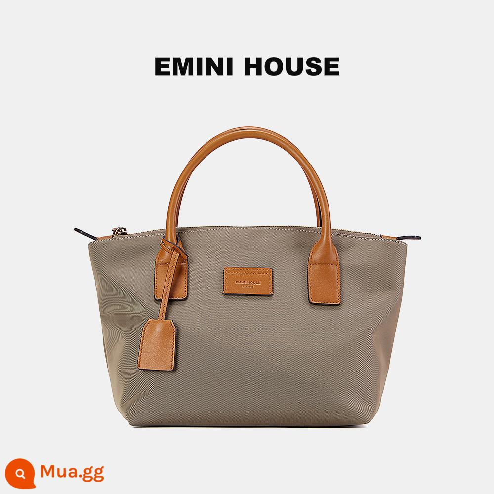 Túi nữ Yimini 2022 túi nylon mới túi tote túi đeo vai sức chứa lớn túi đi làm túi bánh bao - Khaki phiên bản nhỏ - có sẵn