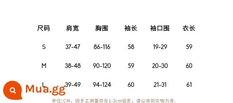 [2 cái trừ 10/3 cái trừ 20] áo sơ mi có đáy bằng da lộn cổ cao áo len dệt kim dáng ôm mùa xuân và mùa thu cho nữ - biểu đồ kích thước