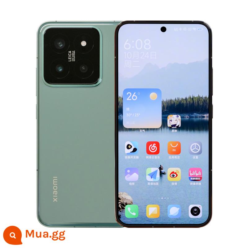 MIUI/Xiaomi Xiaomi 14 Thương hiệu mới Ngân hàng Quốc gia Hệ điều hành nhiệt chính hãng Xiaomi 14 Snapdragon 8Gen3 máy hàng đầu - màu xanh đá