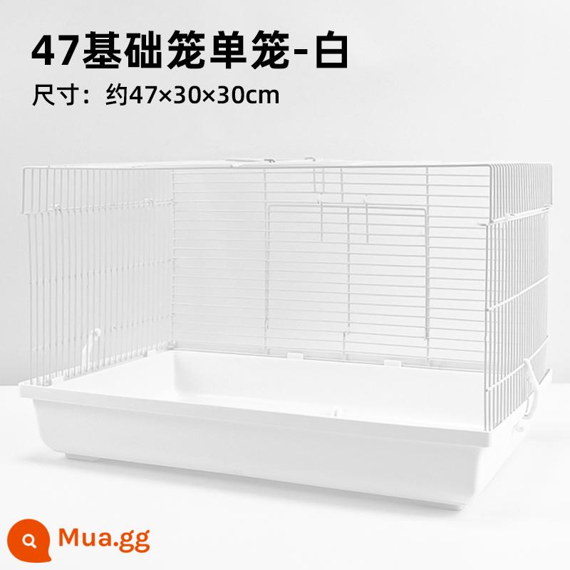 Hamster 47 lồng gấu vàng siêu rẻ lớn 60 lồng cơ bản cung cấp đầy đủ bộ nhỏ biệt thự cao cấp - Lồng đơn màu trắng