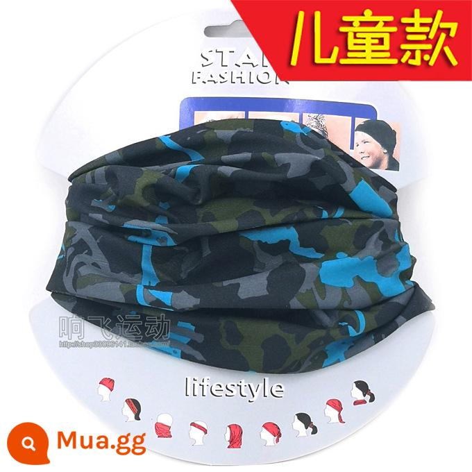 Trẻ em du lịch thể thao ngoài trời cưỡi ma thuật yếm set mặt nạ khăn turban thoáng khí chống gió chống nắng lạnh - Con số 52 chu vi 49cm