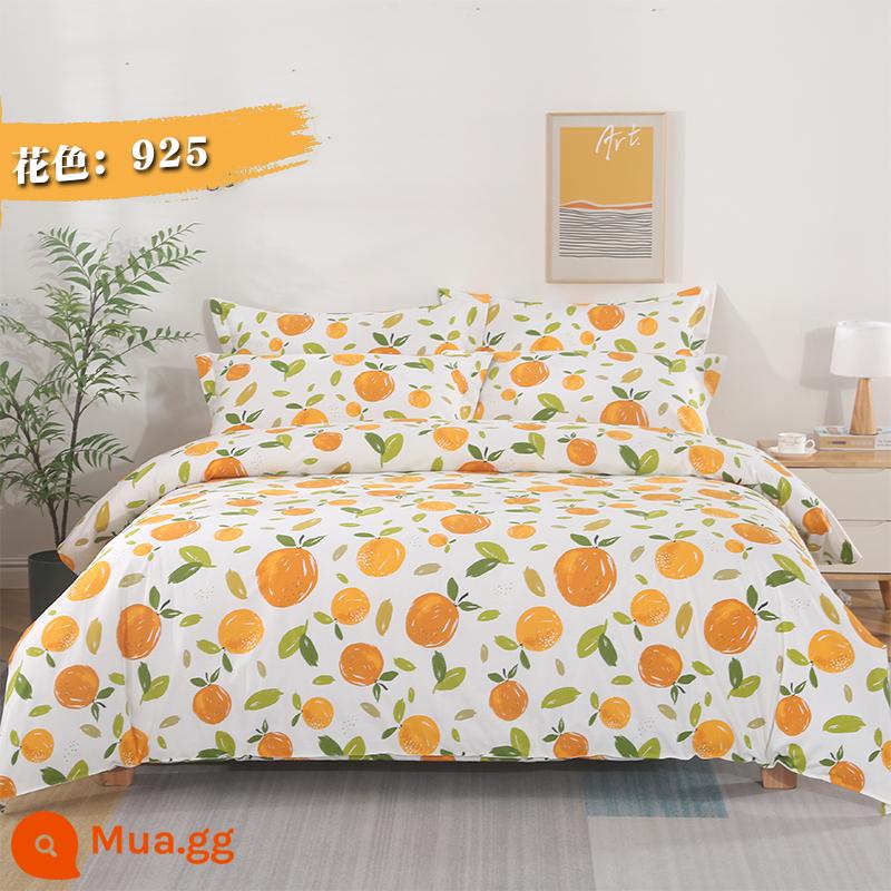 Vải Cotton Dày Dặn Giường Vỏ Chăn 4 Bộ Chăn Ga Vải Hai Dây Rộng Hoa Lớn Vải Cotton Chế Biến Tùy Chỉnh - Màu sắc: 925